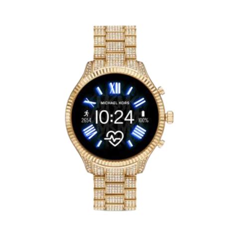 michael kors access gen 5 lexington pavé two-tone smartwatch